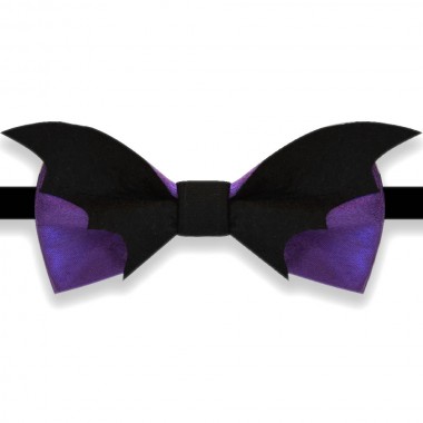 Papion Halloween, violet si negru, model Aripi de liliac
